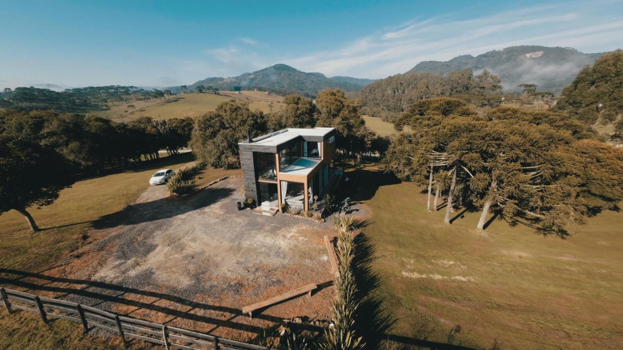 Cabana Horses La Contemporanea Proximo A Cidade E Vista Ponto Turistico Pedra Morro Do Campestre อูรูบิซิ ภายนอก รูปภาพ